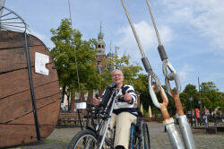Leer, Altstadt, Handbike, Rollstuhl, Rollstühle