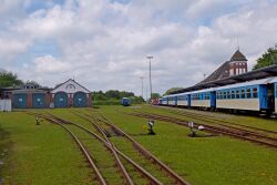Züge, Bahnhof, Zug, Kleinbahn, Wangerooge