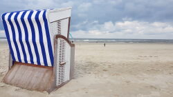 Strandkorb, Strand, Norderney, Entspannung